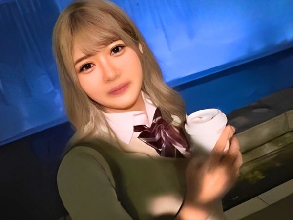 【素人×女子校生×制服】援助交際？金髪ギャルのJKとガチセックス！Hカップの乳圧に挟まれたチンチンの末路は如何に！？