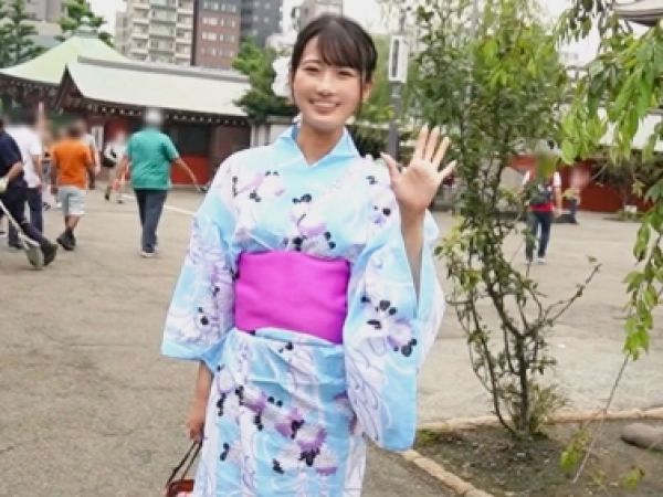【テニサーJDの危険な遊び】『バレたらヤバい…』清楚系ビッチ女子大生が親友の彼氏を寝取って生ハメ！浴衣姿でエッチなつまみ食い、着衣ハメ撮りで大胆不倫セックス！！