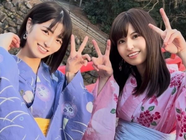 【18歳女子大生2人組】『ダメ…気持ち良すぎる…』スレンダー美ボディの仲良し女子旅！温泉旅館で浴衣姿のまま、肉欲に溺れる乱れまくり3Pセックス！♨️